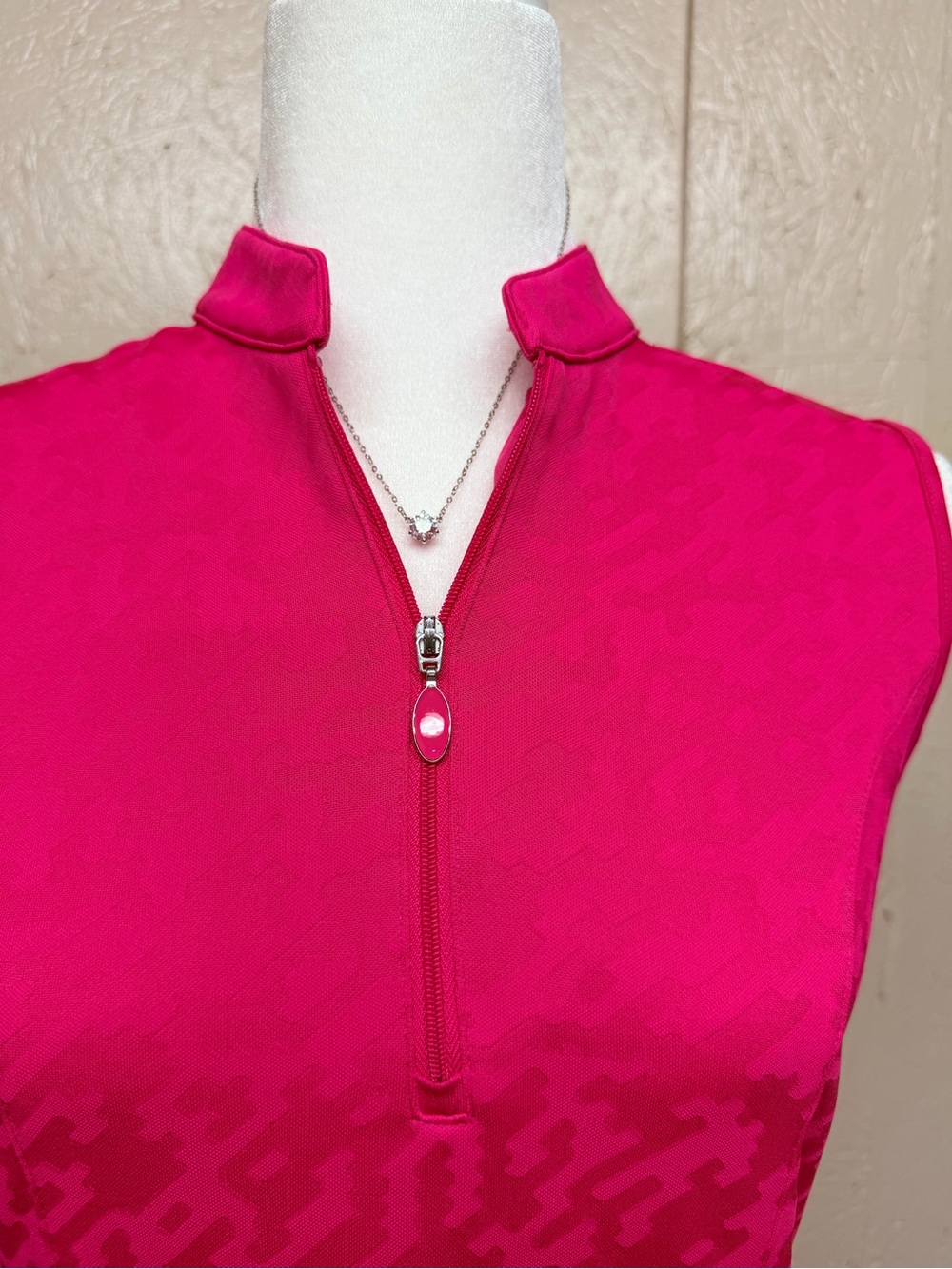 Greg Norman Collection Hot Pink Sleeveless Mini Dress - Picture 2 of 8